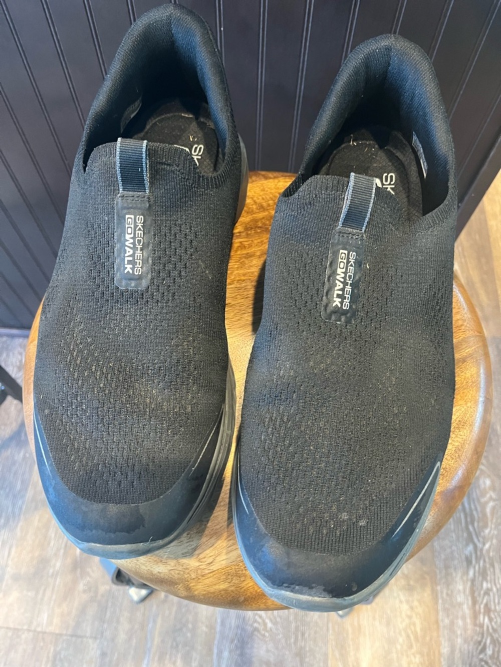 Skechers GOwalk Men’s Slip-On Socks - Black - Picture 2 of 5